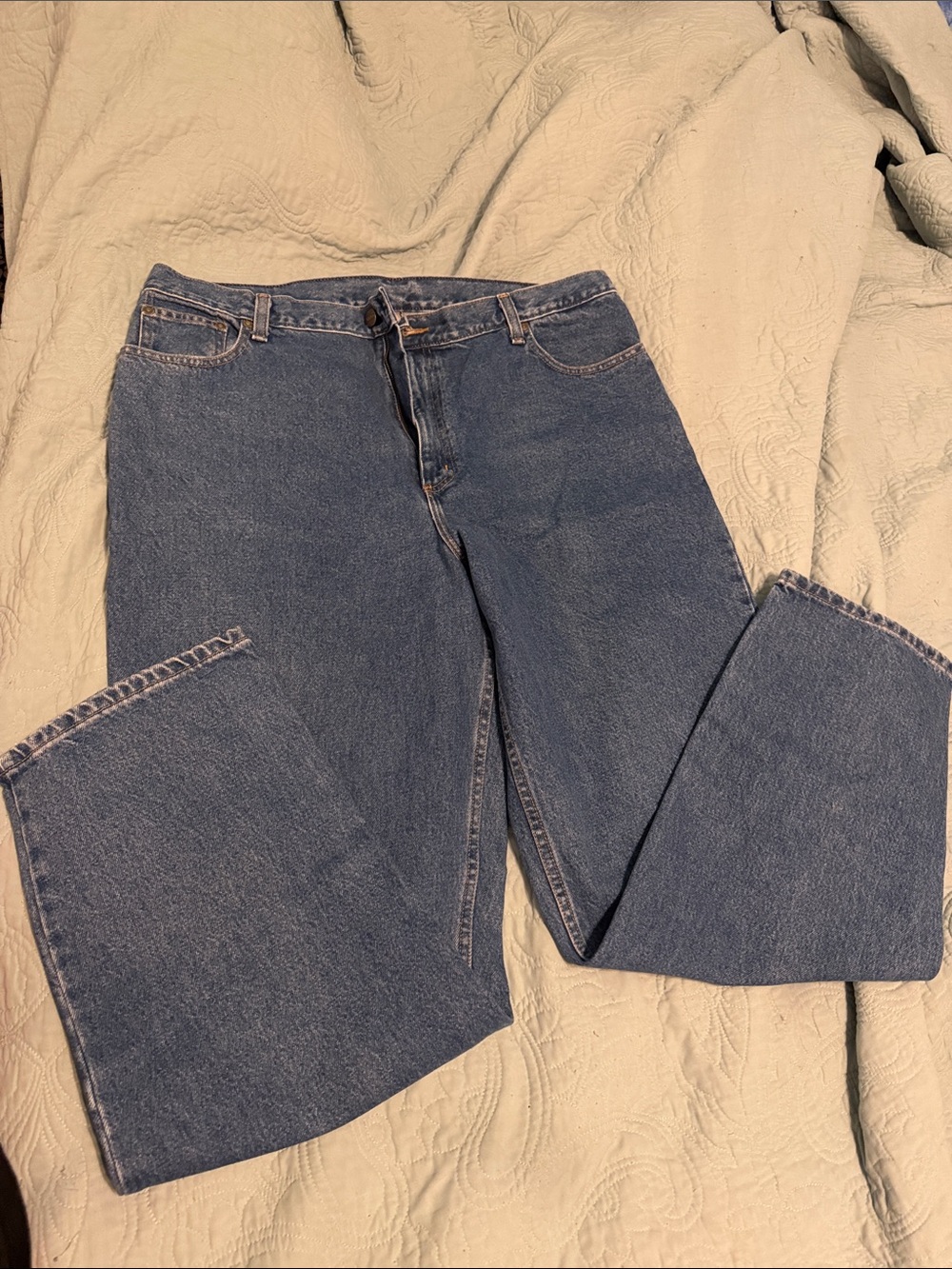 L.L. Bean Women's Straight-Leg Denim Jeans in Blue